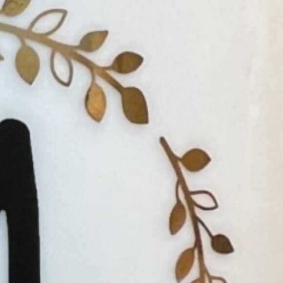 SHEFFIELD HOME Monogram "M" Ceramic Mug Double-Sided Metallic Gold Accents - Picture 9 of 13